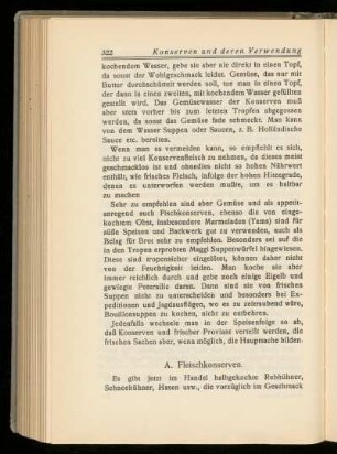 A. Fleischkonserven.
