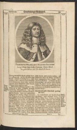 Fridericus Wilhelmus Marchio Brandenburg ...
