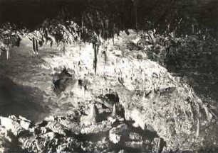 Vogtland. Syrauer Höhle. Tropfsteingebilde, sogen. "Schatzkammer"