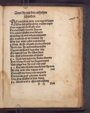 Das Ay mit den achzehn schanden.
