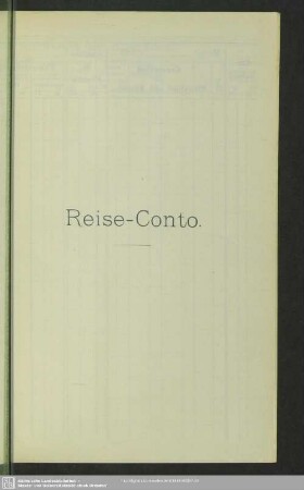 Reise-Conto