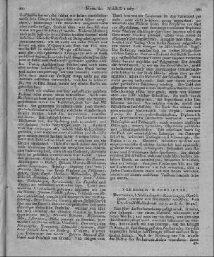 Mallinckrodt, A. A. F.: Bemerkungen, Deutschlands Literatur und Buchhandel betreffend. Dortmund: Mallinckrodt 1815