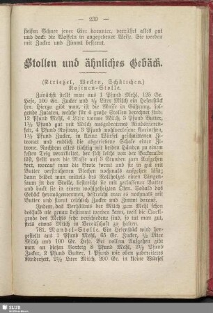 Stollen und ähnliches Gebäck