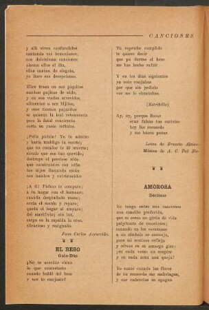 Amorosa : Décimas
