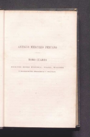 Antigou mercurio peruano