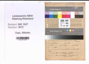 Entnazifizierung Wilhelm Voss , geb. 26.12.1908 (Spediteur)