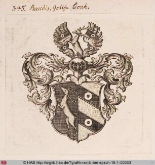 Wappen des Gottfried Leonhard Baudis