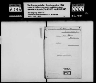 Kahn, Ludwig & Co., Textilwarengroßhandlung, Mannheim Käufer: Ernst Fröscher, Mannheim