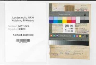 Entnazifizierung Bernhard Keilhold , geb. 09.11.1887 (Postbeamter)