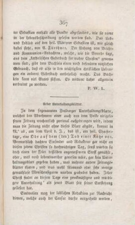 367-368 Ueber Unterhaltungsblätter