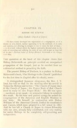 Chapter IX. Nippon Sei Kokwai (Holy Catholic Church of Japan)