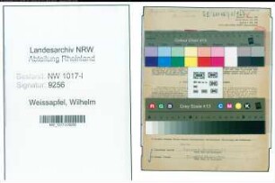 Entnazifizierung Wilhelm Weissapfel , geb. 03.06.1895 (Schmelzmeister)