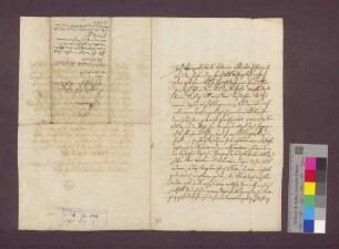 Revers des Leopold Koch bei seiner Einsetzung als Kaplan des Domstifts Basel.