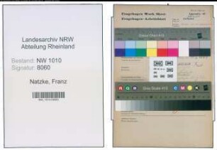 Entnazifizierung Franz Natzke , geb. (Stahlproduktion)