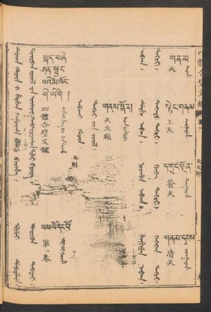 Abkai hacin = Tngri-yin jüil = 天文類