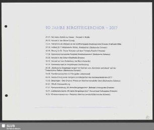 90 Jahre Bergsteigerchor - 2017
