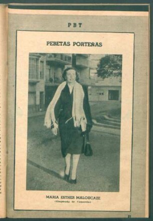 Maria Esther Maloucaze (empleada de comercio) - [Fotografía]