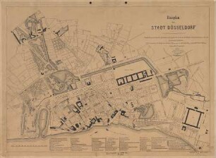Bauplan der Stadt Düsseldorf