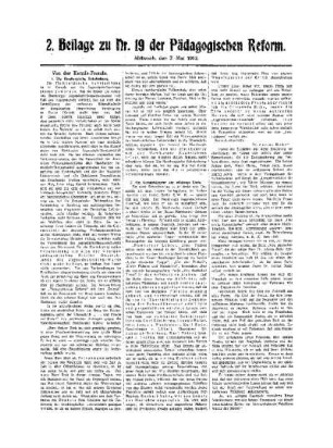 Von der Kotzde-Fronde : 2. Beilage zu Nr. 19 der Pädagogischen Reform