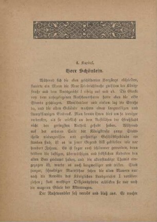 4. Kapitel. Herr Schönlein