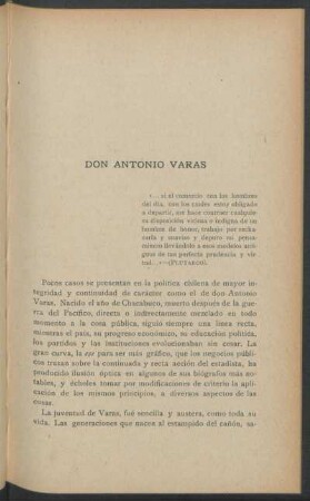 Don Antonio Varas