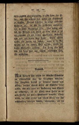 Louvois. - Der Graf von Horn.