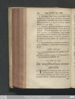 Tit. VIII. (V. 75.) De magistratibus conveniendis.