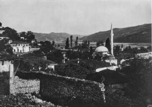 Moschee in Berat : Blick auf die Stadt Berat mit Moschee