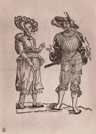 Landsknecht mit seinem Weib