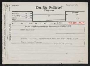 Brief von Gerhart Hauptmann an Selma Lagerlöf