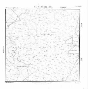 Kartenblatt SO XLVIII 62 Stand 1827