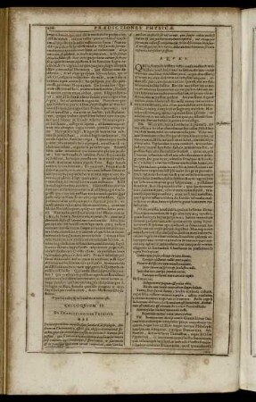 Colloquium IV. De Prædictionibus Physicis.