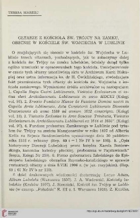 6: Ołtarze z kościoła św. Krzyża przy kościele św. Wojciecha w Lublinie