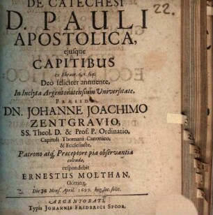 De catechesi D. Pauli apostolica
