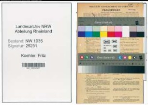 Entnazifizierung Fritz Koehler , geb. 11.07.1900 (Kaufmaennischer Angestellter)