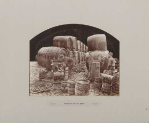 Ausfüllen in den 70er Jahren in der Brauerei Hoepfner in Karlsruhe