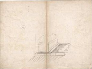 Hildebrand, Adolf von; Florenz (Italien) - Cimitero degli Allori; Grabdenkmal Heinrich Homberger - Perspektive