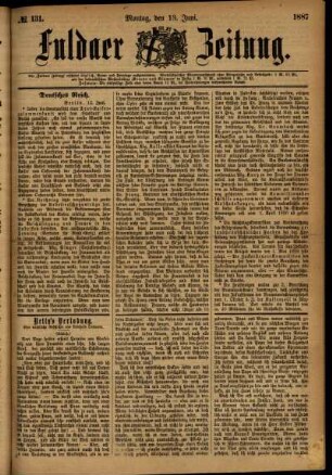 Ausgabe vom Montag, den 13. Juni 1887.