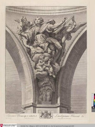 [Zwickelbild mit dem Evangelisten Johannes]
