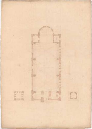 Voit, August von; Lingenfeld; Kath. Kirche St. Martin - Grundriss