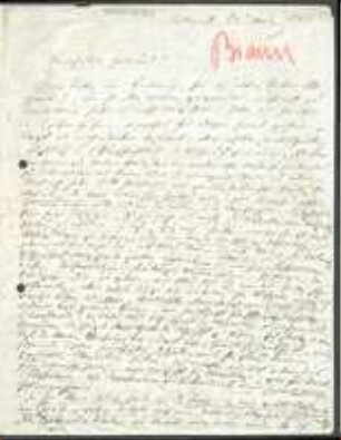 Brief von Alexander Braun an Unbekannt
