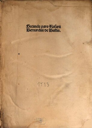 Rosarium sermonum predicabilium. 2, Secunda Pars Rosarii Bernardini de Bustis