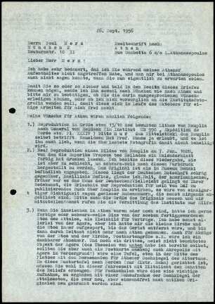 W. Schaefer an P. Merz