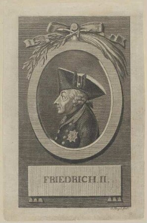 Bildnis des Friedrich. II. von Preußen