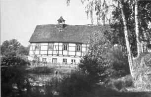 Bernsdorf-Großgrabe. Forstmühle, Ansicht, 1963, Repro