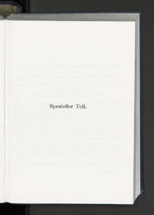 Spezieller Teil.
