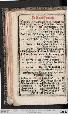 Zeitrechnung