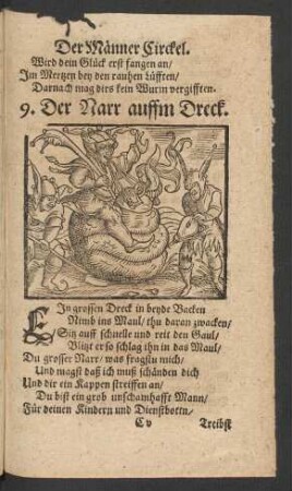 [Der Narr auffm Dreck.]
