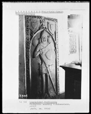 Grabstein Beumung von Hohenstein (gestorben 1367)