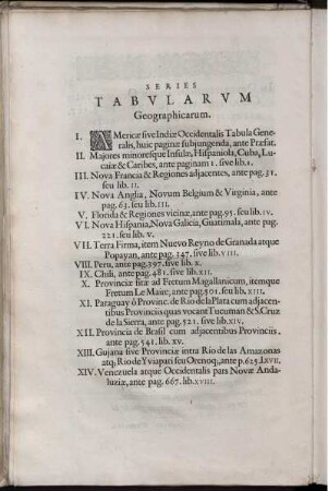 Series Tabularum Geographicarum.
